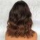 13x6 Loose Wave Highlights 1b30 Short Bob Human Hair Wig HD Transparent Lace Front wig Brazilian Hair 10inch Ombre Black Brown Color 150% Density Short Wig Wave Pre Plucked With Baby Hair