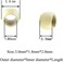 Silicone Copper Nano Beads Micro Link Tube Rings for Wig Hair Extensions (500Pcs, Bleach Blonde)