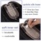 S-noilite Hair Toppers for Women with Thinning Hair 100% Real Human Hair Toppers No Bangs 7 * 13cm Silk Base Wiglet Hairpieces Clip in Hair Toppers for Women 12 inch 38g #1B Natural Black