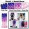 Ombre Jumbo Braiding Hair Box Twist Braid Crochet 2 Tone Colored 24" Jumbo Braids Crochet Hair Extensions Hair Ombre Long Jumbo Braids High Temperature Synthetic Hairpiece (3 Bundles,Pink)