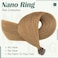 S-noilite Nano Tip Hair Extensions Human Hair Nano Ring Hair Extension Pre-Bonded Nano Bead Remy Hair Extensions Micro Beads Hairpiece for Women 50g 50strands 16inch #27 Dark Blonde