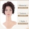 S-noilite Short Brown Curly Hair Wig Women Natural Fluffy Cosplay Daily Party Costume Full Wigs