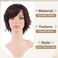 S-noilite Women Short Dark Brown Wig Cosplay Daily Party Costume Heat Resistant Straight Synthetic Hair Full Wigs 5inch