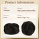 SOFEIYAN 2PCS Mini Claw Clip in Hair Bun Extension Synthetic Wig Accessory Updo Space Bun Hair Messy Cat Ears Hair Bun Pieces for Women, Darkest Brown Tend to Black