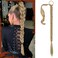 SOFEIYAN Long Braid Ponytail Extension with Hair Tie Straight Sleek Wrap Around Hair Extensions Braid Pony Tail Fluffy Natural Soft Synthetic Hairpieces for Women Daily Wear, 30 inch-Ash Blonde