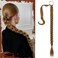 SOFEIYAN Long Braid Ponytail Extension with Hair Tie Straight Sleek Wrap Around Hair Extensions Braid Pony Tail Fluffy Natural Soft Synthetic Hairpieces for Women Daily Wear, 30 inch-Dark Blonde