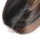 X-TRESS Synthetic Hair Bundles with Closure Black Ombre Medium Brown Balayage Yaki Straight Weft Weave Swiss Lace Hair Extension Heat Resistant