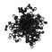 1000 Pcs Aluminum Micro Links Rings 4.5mm Lined Beads Hair Extension Tool (Black)