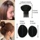 8 PCS Black Hair Bump It Up Inserts Set for Women - Sponge Bases, Combs, Clips, and Extensions Accessories for Heightening Hairstyles