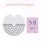 50 Pcs Heat Shield Guards for Hair Extension with scale, Single Hole Round Spacer Template, Clear PVC Fusion Keratin Glue Protector Templates for Hair Extensions