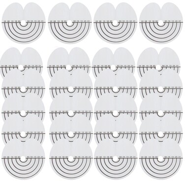 50 Pcs Heat Shield Guards for Hair Extension with scale, Single Hole Round Spacer Template, Clear PVC Fusion Keratin Glue Protector Templates for Hair Extensions