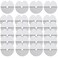 50 Pcs Heat Shield Guards for Hair Extension with scale, Single Hole Round Spacer Template, Clear PVC Fusion Keratin Glue Protector Templates for Hair Extensions