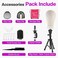23 Inch Wig Head,Wig Stand Tripod with Head,Canvas Wig Head Stand with Mannequin Head for Wigs,Manikin Head Block Set for Wigs Making Display with Wig caps,T Pins Set,Bristle Brush