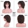6 Inch Short Dreadlocks Wigs for Black Women and Man with Clips In, Synthetic Faux Locs Braided Wigs Afro Twists Dreadlocks Full Hair Replacement Wigs (1B/30#)