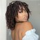 6 Inch Short Dreadlocks Wigs for Black Women and Man with Clips In, Synthetic Faux Locs Braided Wigs Afro Twists Dreadlocks Full Hair Replacement Wigs (1B/30#)