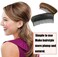 3Pcs False Hair Clip Bump It Up Volume Hair Base Women Fluffy Hair Pad Styling Insert Tool for DIY Hair Styles (Dark Brown)