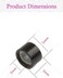 1000Pcs MicroLink Beads for Hair Extensions, Micro Link Rings 5mm Silicone Lined Beads for I Tip Hair Extension Tool (Black)