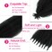 Afro Twist Hair 12 Inch 6Packs, Springy Afro Twist Hair Pre Fluffed Spring Twist Hair Pre Stretched Wrapping Hair for Soft Locs Hair Extensions (12 Inch (Pack of 6), 1B#)