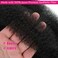 Afro Twist Hair 12 Inch 6Packs, Springy Afro Twist Hair Pre Fluffed Spring Twist Hair Pre Stretched Wrapping Hair for Soft Locs Hair Extensions (12 Inch (Pack of 6), 1B#)