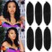 Marley Twist Braiding Hair 16 Inch 6 Packs Pre-separated Springy Afro Twist HairMarley Hair for Faux Locs Afro Spring Twist Hair Extensions (16 Inch (Pack of 6), 1B#)