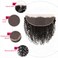 13x4 Lace Frontal Closure Kinky Curly Lace Frontal Closure 12 Inch Unprocessed Brazilian Virgin Hair HD Lace Closure Ear to Ear Transparent Lace Frontal with Baby Hair Natural Color &hellip;