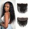 13x4 Lace Frontal Closure Kinky Curly Lace Frontal Closure 12 Inch Unprocessed Brazilian Virgin Hair HD Lace Closure Ear to Ear Transparent Lace Frontal with Baby Hair Natural Color &hellip;