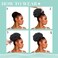 Black Afro Puff Drawstring Ponytail Hair Extension for Black Women,Short Synthetic Afro Puff Ponytail for Natural Hair, Clip On Kinky Drawstring Curly Ponytail Bun