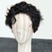 Short Pixie Cut Curly 13X6 Deep Part Lace Front Wig for Men Human Hair Natural Black Loose Curly Men Wigs Human Hair Preplucked Glueless Wig 8inch 130Density