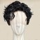 Short Pixie Cut Curly 13X6 Deep Part Lace Front Wig for Men Human Hair Natural Black Loose Curly Men Wigs Human Hair Preplucked Glueless Wig 8inch 130Density