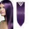 S-noilite 8pcs Clip In On Hair Extension 26" Straight Black Purple Full Head Long Straight Clip in Hair Extenisons Purple Hair Dye Synthetic Thick Hairpieces for Women Girls(26", Black Purple)