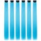 HSPJHTM Blue Hair Extensions, 6pcs Clip-in Straight Synthetic Hairpieces, 22" Long