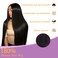 28 Inch Straight Lace Front Wigs Human Hair Pre Plucked 180% Density Glueless Wigs Human Hair 13x4 HD Transparent Human Hair Lace Frontal Natural Hairline Brazilian Virgin Hair for Women Natural