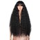 Style Icon Y Part Lace Wigs 32" Long Wavy Black Wig Middle Part Lace Front Wigs Synthetic Wigs Density 130% (Y-Part Lace Wigs, 1B)