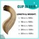SURNEL Clip in Extensions Real Human Hair Balayage Clip in Hair Extensions 16 Inch 6pcs 100g Walnut Brown to Ash Brown and Golden Blonde Human Hair Clip Extensions (#3/8/22,16'')