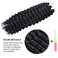 Curly Braiding Hair 22Inch 6Packs Deep Curly Crochet Hair Synthetic Crochet Hair Extensions for Women #1B Natural Black Curly Hair Extensions(22 Inch,6packs,#1B)