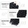 Curly Braiding Hair 22Inch 6Packs Deep Curly Crochet Hair Synthetic Crochet Hair Extensions for Women #1B Natural Black Curly Hair Extensions(22 Inch,6packs,#1B)