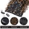 Synthetic Curly Clip in Hair Extensions Double Weft Full Head Deep Wave Hair Pieces Heat Resistance Thick Ombre Two Tone Deep Wave Clip In 7 Pieces(24" Deep Wave, P1B-2)