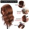 Mannequin Head with Human Hair, 18 inch Mannequin Head with Tripod Stand, Real Hair Cosmetology Makeup Hairdressing Training Head with Wig Stand Tripod, Doll Head for Hair Styling Training with Table
