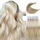 Blonde Hair Extensions Real Human Hair Tape in Extensions for Women, 50G Tape in Hair Extensions Invisible Tape and Traceable Remy Human Hair Extensions Tape ins 20 Pcs Double Sided 12 Inch