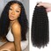 40pcs Curly Tape In Hair Extensions Human Hair 3c 4a Kinky Curly Tape Ins for Black Women Full Head Invisible Seamless Tape in Extensions Real Human Hair Natural Color 18 Inch