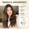 testar Dark Brown Wigs Middle Part Wavy Wigs for White Women Shoulder Length Wigs 22 Inch Natural Lace Hairline Heat Resistant Fiber Wigs For Cosplay