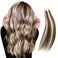 Tape in Hair Extensions Human Hair, 12 Inch 30 Gram 20 Pieces, Real Natural Remy, 2 Tone Piano Color, Platinum Blonde Highlighted Medium Brown, 6/60