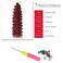 8 Packs Curly Crochet Hair GoGo Curl Crochet hair for Women Deep Wave Braiding hair,Synthetic Bohemian Crochet Braid Water Wave Crochet hair Extensions (Red, 18inch)