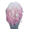 RONGDUOYI RDY Ombre Plutinum Pink Short Bob Lace Front Wigs for Women Girls Glueless Body Wavy Synthetic Heat Friendly Fiber Hair Wig Free Part Blonde Pink Bob Wig 16 Inch Daily Wear Cosplay Wig
