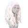 RONGDUOYI White Wigs Short Wigs for Women Shoulder Length Body Wave Lace Front Wig Free Part Heat Resistant Synthetic Hair Replacement Wig Glueless Natural Hairline Wig Costume Party Wig 16Inch