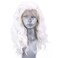 RONGDUOYI White Wigs Short Wigs for Women Shoulder Length Body Wave Lace Front Wig Free Part Heat Resistant Synthetic Hair Replacement Wig Glueless Natural Hairline Wig Costume Party Wig 16Inch