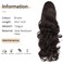Dark Brown Ponytail Extension Claw Clip in Long Wavy Ponytail Hair Extension for Women Brown Pony Tail for Daily Use