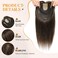 Hair Toppers for Women Real Human Hair Topper with Bangs Human Hair Toppers for Women Skin Scalp Human Hair Toppers Hair Toppers for Women with Thinning Hair Cover Hair Loss (Medium Brown,15inch)