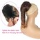 KRSI Highlights Curly Ponytails Drawstring Ponytail Extension for Black Women, 14inch Ombre Brown Ponytail Short Spiral Curl Hair Piece Clip on Ponytails for Women Pretty Party Hair Extensions(T4/30#)