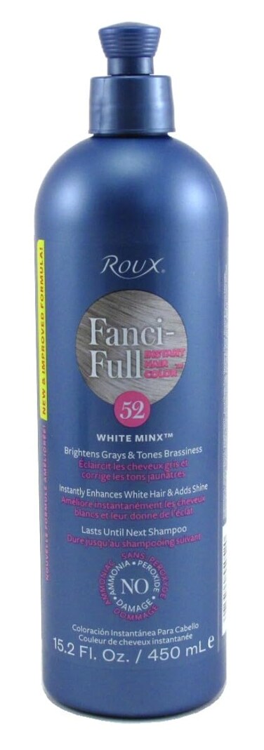 Roux Fanci-Full Rinse #52 White Minx 15.2 Ounce (449ml) (3 Pack)